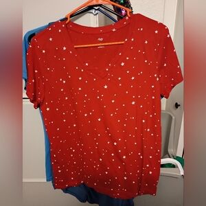 Dip Red Star Pattern T-Shirt